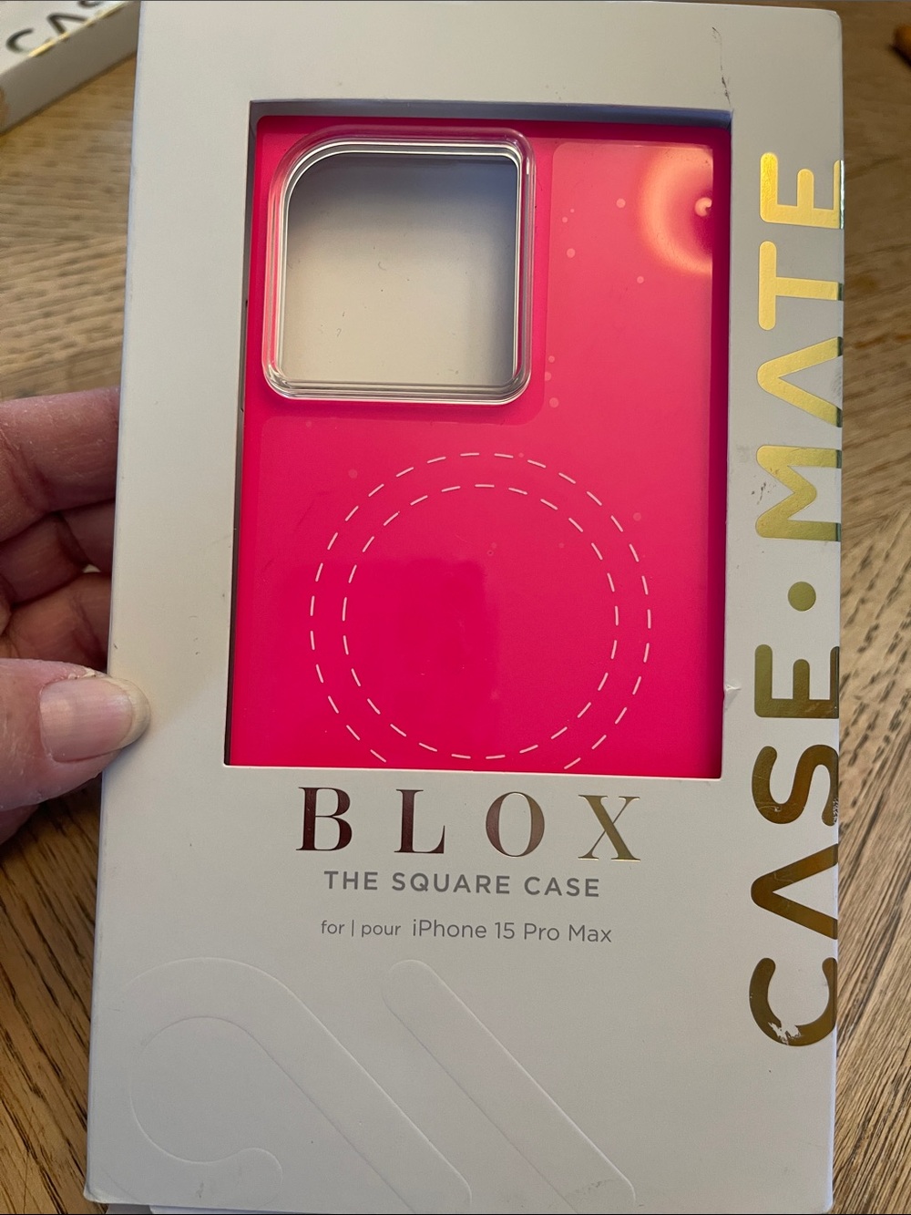 case-mate BLOX Square iPhone 15 Pro Max Case - Bright Pink